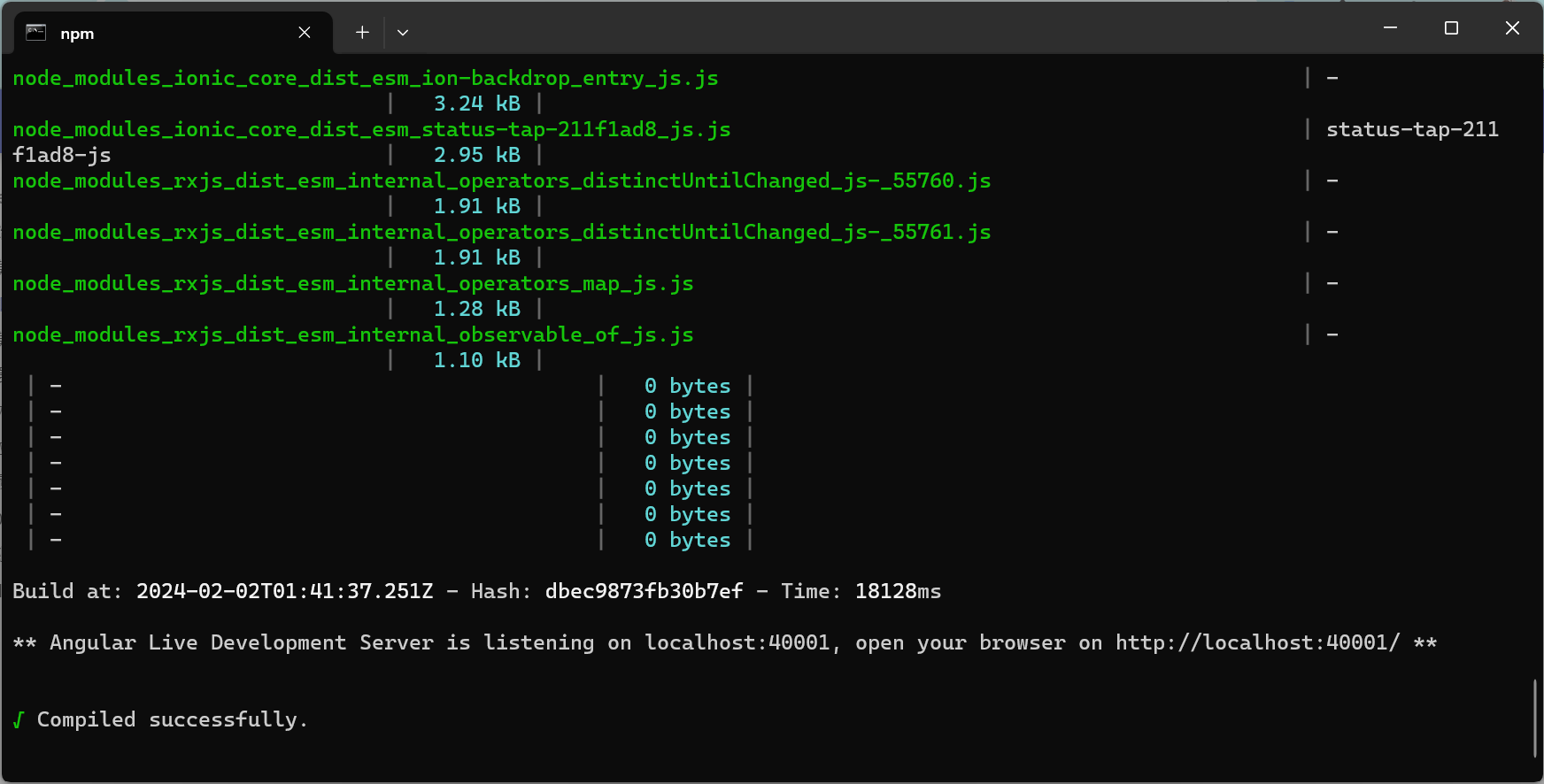 Image sample-port-client